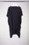 Unisex-Tunika mit rundem Ausschnitt aus schwarzem Reinseiden-Crêpe de Chine. KAYIKO Pure Black Kollektion – handgefertigte Avantgarde Designer Mode aus Wien | Unisex round-neck tunic in black pure silk crepe de chine. KAYIKO Pure Black Collection - buy handmade avant-garde designer fashion from Vienna