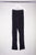 Asymmetrische Japanhose mit elastischem Bund aus gecrashtem schwarzen Seidenstretch. KAYIKO Pure Black Kollektion – handgefertigte Avantgarde Designer Mode aus Wien | Asymmetrical Japanese pants with elastic waistband made of crashed black stretch silk. KAYIKO Pure Black Collection - buy handmade avant-garde designer fashion from Vienna